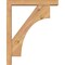Ekena Millwork Westlake Block Smooth Bracket w/ Offset Brace, Western Red Cedar, 3 1/2"W x 16"D x 20"H BKT0402X16X20WTL05SWR - alternate 3